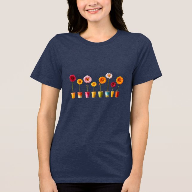 T-shirt En Tri-matière Fleurs dans les pots (Recto)