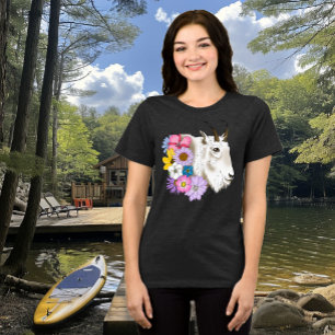 T-shirt En Tri-matière Fleurs de chèvre de montagne