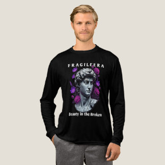T-shirt En Tri-matière Fleurs néon Fissurèrent Statue Grecque Ère Fragile