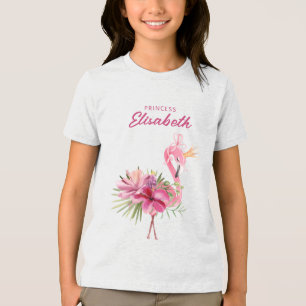 T-shirt En Tri-matière Fleurs Tropicales Et Fleurs