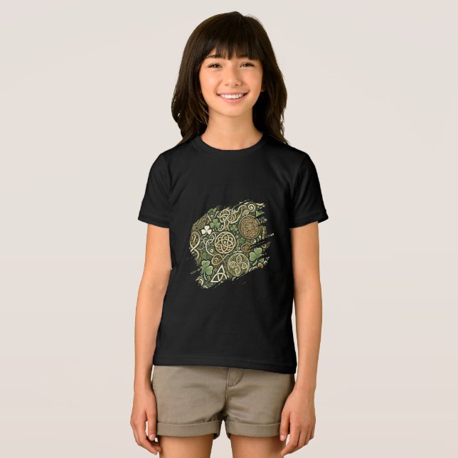 T-shirt En Tri-matière Floraison Celtique (Recto plein)