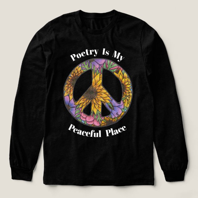 T-shirt En Tri-matière Floral Peace Shirt For Poets and Teachers (Motif devant)