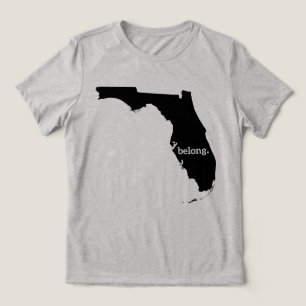 T-shirt En Tri-matière Floride Carte Belong Minimaliste State Pride