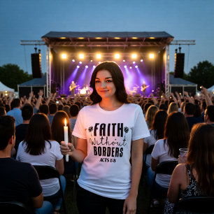 T-shirt En Tri-matière Foi sans frontières Acte 1:8 Mission