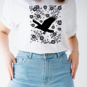 T-shirt En Tri-matière Folklore Corbeau Forêt Raven ForestCore Esthétique