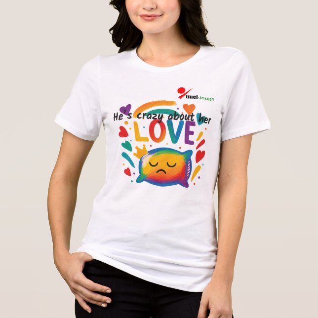 T-shirt En Tri-matière Folle d'elle (Recto)