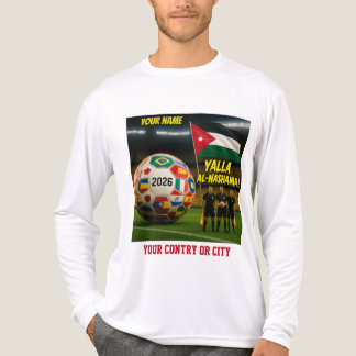 T-shirt En Tri-matière Football 2026 Jordanie Nom personnalisé pays T