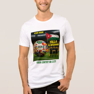 T-shirt En Tri-matière Football 2026 Jordanie Nom personnalisé pays T