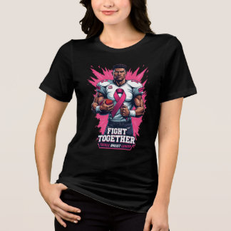 T-shirt En Tri-matière Football de sensibilisation au cancer du sein Pink