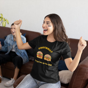 T-shirt En Tri-matière Football drôle – "Je suis juste là pour la nourrit