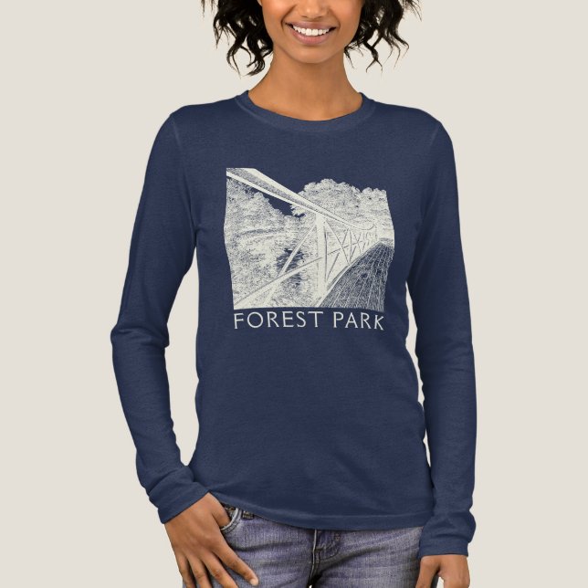 T-shirt En Tri-matière Forest Park St. Louis MO Long-Sleeve (Recto)