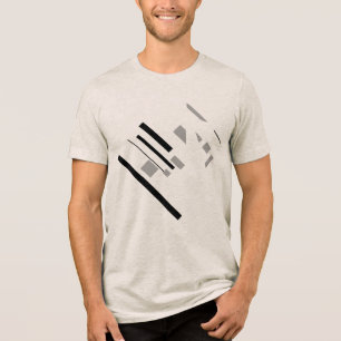T-shirt En Tri-matière Formes géométriques en gris noir, apparence MCM di