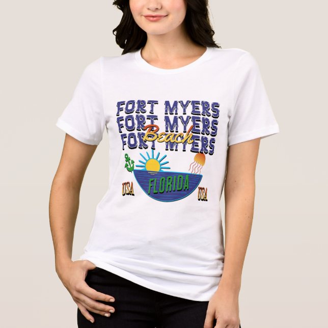 T-shirt En Tri-matière Fort Myers, Floride (Recto)