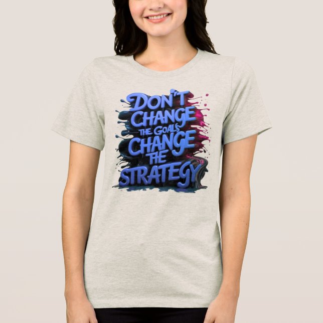 T-shirt En Tri-matière forte femmes inspiration noir motivation (Recto)