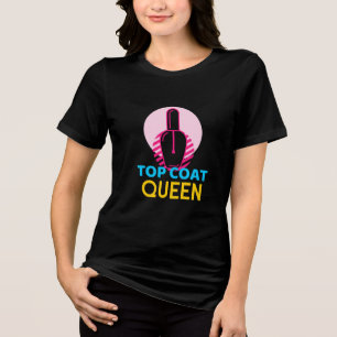 T-shirt En Tri-matière Fournitures de Nail Art Top Coat Queen