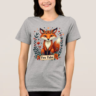T-shirt En Tri-matière Fox Tales Boho Woodland Animal Art