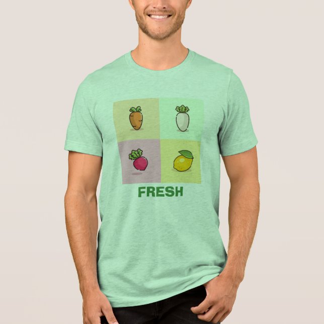 T-SHIRT  EN TRI-MATIÈRE FRAIS (Recto)