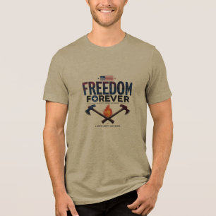T-shirt En Tri-matière Freedom Forever Fire & Axes Tee - Rugged USA Pride