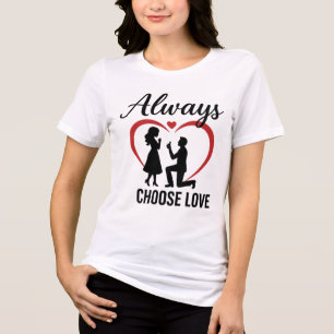 T-shirt En Tri-matière Freefit Always Choose Love Col Rond Tri-Blend T-