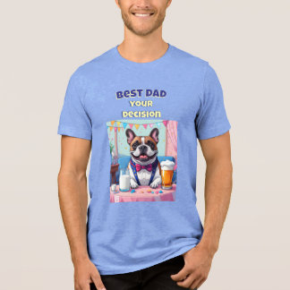 T-shirt En Tri-matière French Bulldog Papa Fête des Pères