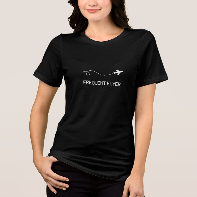 T-SHIRT  EN TRI-MATIÈRE FREQUENT FLYER (Recto)