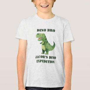 T-shirt En Tri-matière Frère explorateur de dinosaures Fête d'anniversair