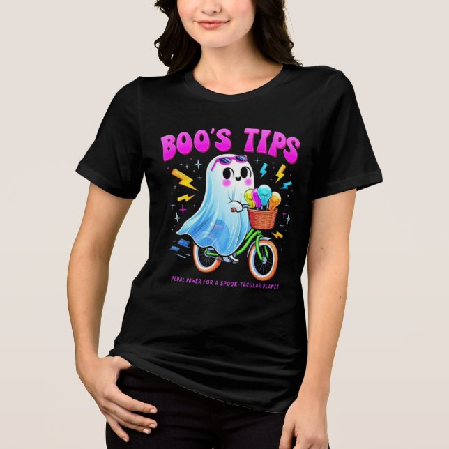 T-SHIRT  EN TRI-MATIÈRE FRIENDLY GHOST, BOO PHANTOM (Recto)