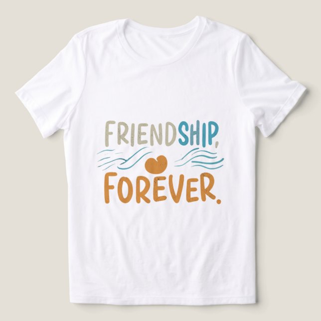 T-shirt En Tri-matière Friendship forever (Design Recto)