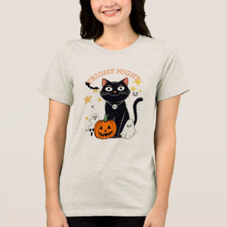 T-shirt En Tri-matière Fright Night Halloween Cat