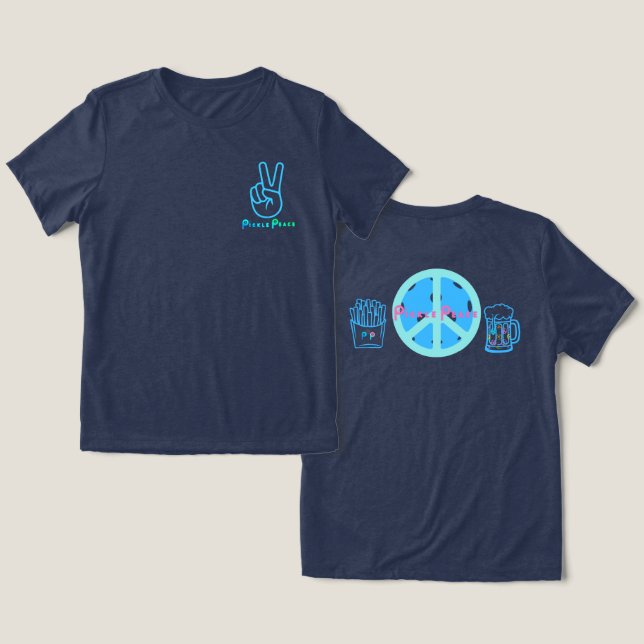 T-shirt En Tri-matière frites, boissons pickleball (Design Recto & Verso)
