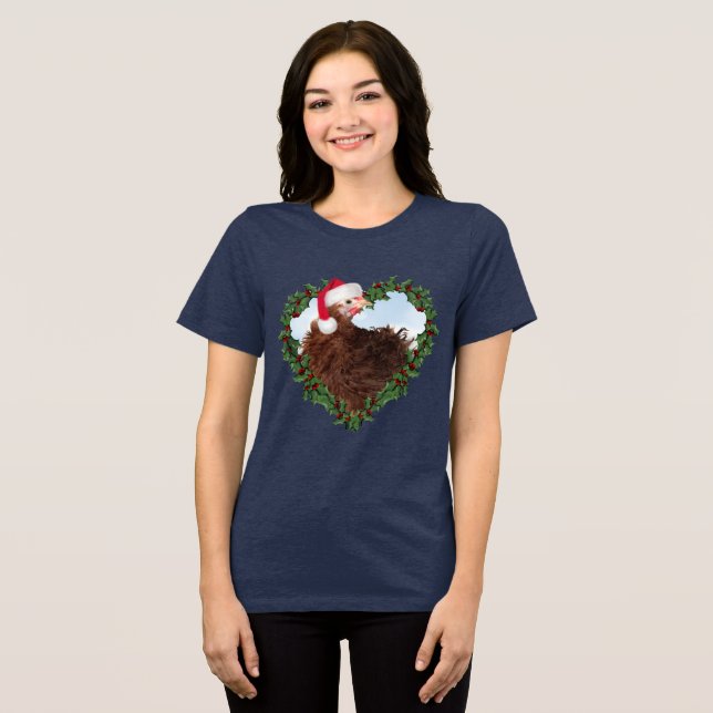 T-shirt En Tri-matière Frizzle Chick Chicken Noël (Recto plein)
