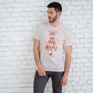 T-shirt En Tri-matière Fun Bacon & Oeufs Christmas Morning Squad