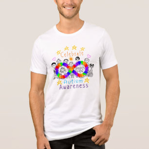 T-shirt En Tri-matière Fun & Colorful Celebrate Sensibilisation sur l'aut