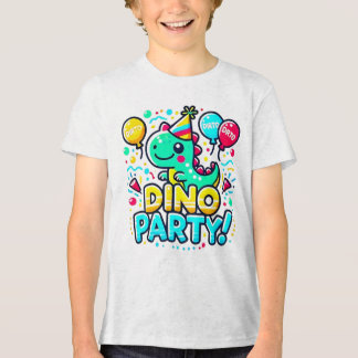 T-shirt En Tri-matière Fun Dino Party Design - Parfait pour les Anniversa