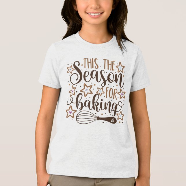 T-shirt En Tri-matière Fun 'Tis Season for Baking Design (Recto)