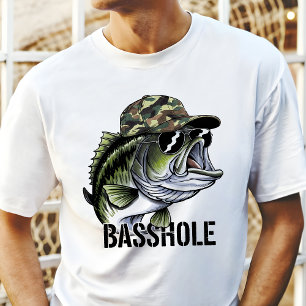 T-shirt En Tri-matière Funky Camo Basshole Basse Pêche