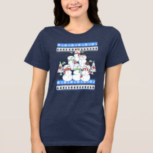 T-shirt En Tri-matière Funky Snowman sapin de Noël