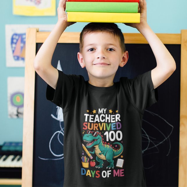 T-shirt En Tri-matière Funny 100 Days Survived Teacher (Créateur téléchargé)