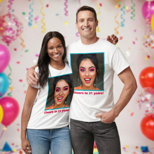 T-shirt En Tri-matière Funny 21st Birthday Crew Photo Name Fun Hilarious