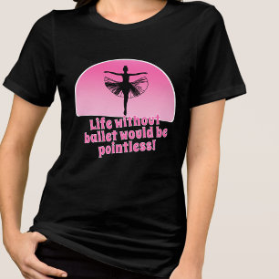 T-shirt En Tri-matière Funny Ballerina Silhouette Vie sans ballet