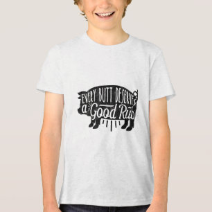 T-shirt En Tri-matière Funny Barbecue Barbecue Porc Chaque Butt Aime Méri