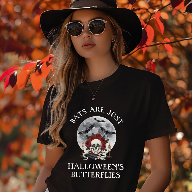 T-shirt En Tri-matière Funny Bat Halloween  (Bats are just Halloween's butterflies cute Halloween T-shirt)