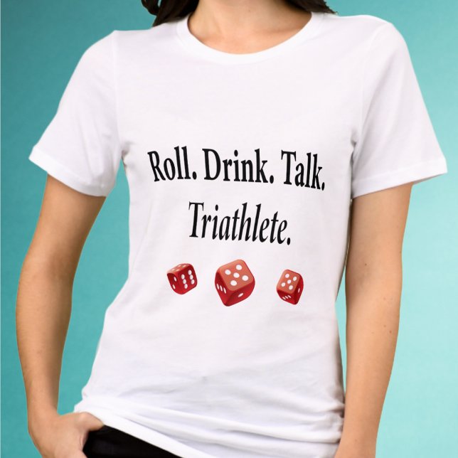 T-shirt En Tri-matière Funny Bunco Player Dice (Funny Bunco shirt. Game on players! Red dice.)
