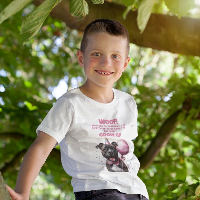 T-shirt En Tri-matière Funny Chien personnalisé Anniversaire Frère (fun brother personalized boxer dog happy birthday funny quote balloon confetti party hat)