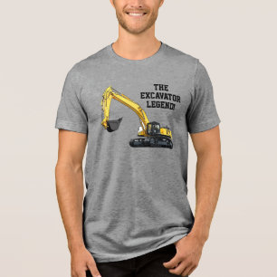 T-shirt En Tri-matière Funny Excavator Legend Opérateur d'équipement lour