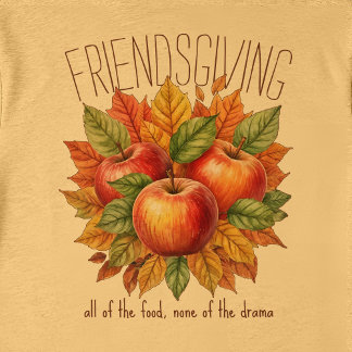 T-shirt En Tri-matière Funny Friendsgiving Fall Apple Cozy Foodie Friends