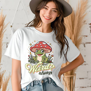 T-shirt En Tri-matière Funny Frog Champignons Cute Shy Introvert