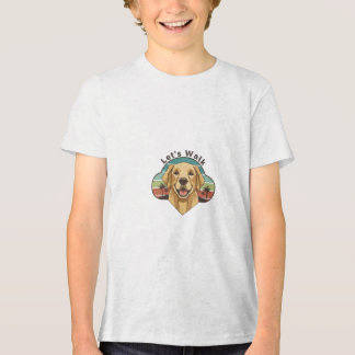 T-shirt En Tri-matière Funny Golden Retriever Dog with a smile