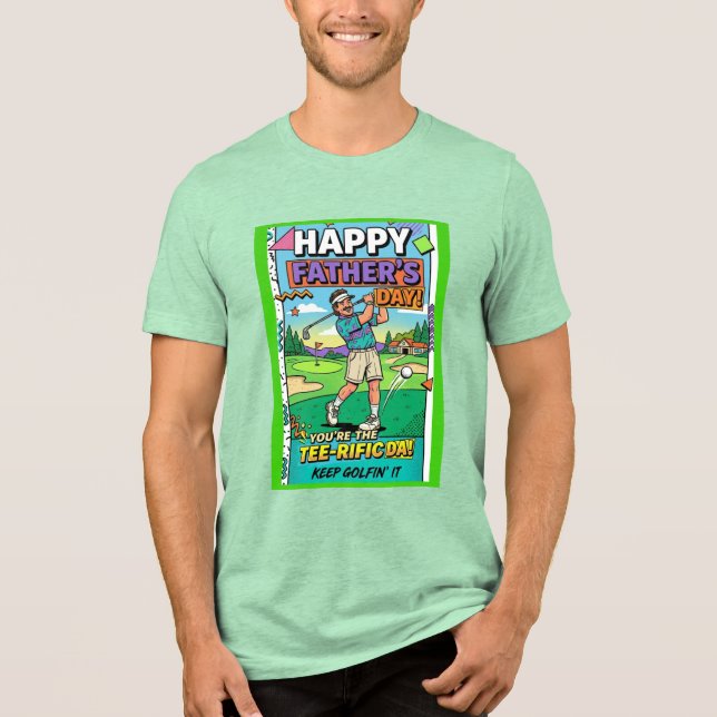 T-shirt En Tri-matière Funny Golfing Father's Day Tee-rific Dad Retro (Recto)