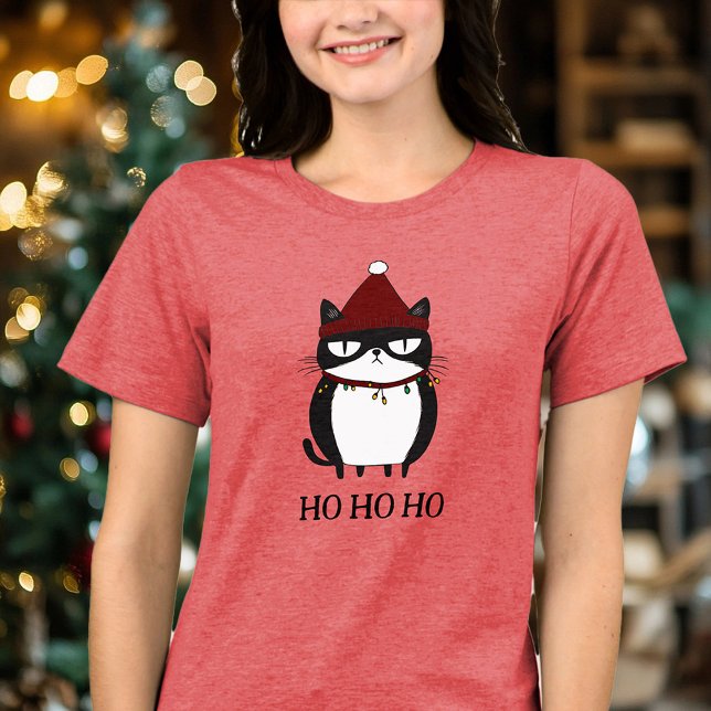 T-shirt En Tri-matière Funny Grouchy Chat Catmas Humour Noël (Créateur téléchargé)
